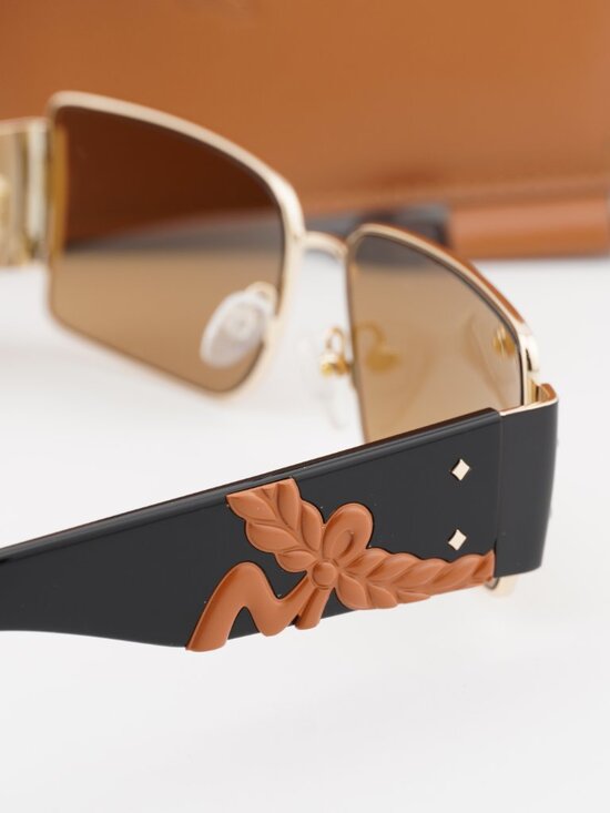 MCM MW0012 32J Rectangle Sunglasses – Gold / Roviex main image 6